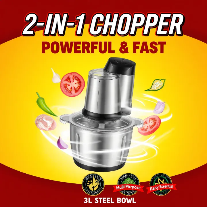 Vitamax%202-in-1%20Electric%20&%20Manual%20Push%20Chopper%20VM-535%20%7C%203L%20Large%20Stainless%20Steel%20Bowl%20Heavy%20Duty%20Food%20Processor%20%7C%20Powerful%20Vegetable%20&%20Meat%20Chopper%20Grinder%20for%20Kitchen%20Use%20%7C%20Multi%20Functional%20Hand%20Pull%20Chopper%20with%20Sharp%20Stainless%20Steel%20Blades%20%7C%20Fast%20Cuttin%20-%20Image%203