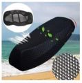 Breathable Summer Cool 3D Mesh Motorcycle Motorbike Scooter Seat Covers Universal Black. 