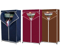 Storage Wardrobe Foldable and Movable Cloth/Fabric Wardrobe Collapsible Cupboard (SMALL MEDIUM LARGE)  MULTICOLOR. 