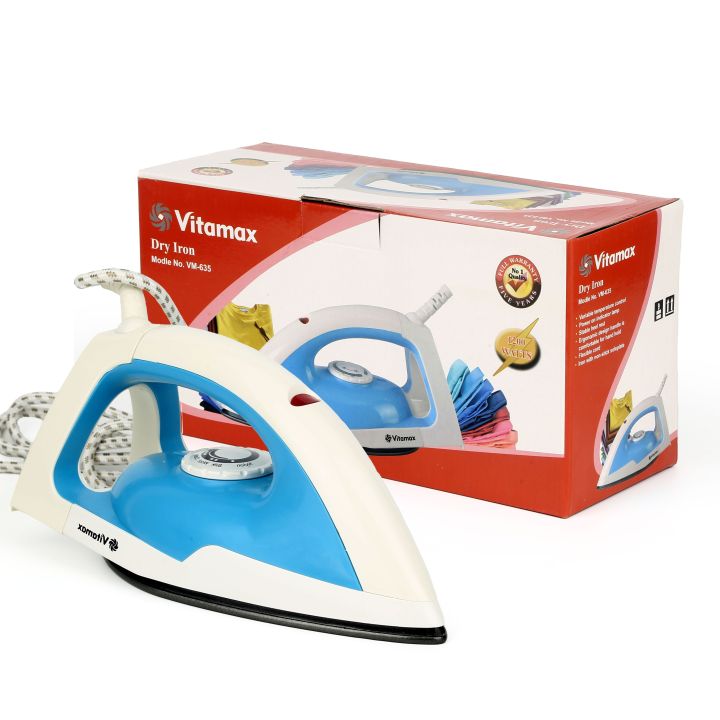 Vitamax%201200W%20Dry%20Iron%20with%20Variable%20Temperature%20Control%20and%20Spray%20Mist%E5%8A%9F%E8%83%BD,%20Ergonomic%20Design,%20Non-Stick%20Soleplate%20-%20Image%204