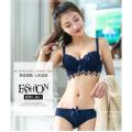 New Sexy Design Bra Set Unique Lace Style With painty Set For Women Padded or Removable Pad Wire Bra For Girls Net Style Underwear (skin, blue, red, black and Green color available We may send any color  size (30 to 38). 