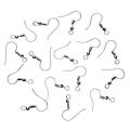 Earring Hooks Base For Jewellery Making Silver (50 Pairs). 