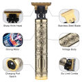 T9 Trimmer VINTAGE  trimmer metal RECHARGEABLE Electric Hair CLIPPER Cutting Machine Professional Hair Barber Trimmer For Men. 