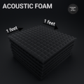 High-Density Acoustic Foam Panel 1×1 ft – Egg Crate Soundproof Sheet  Noise Reduction  Soundproofing foam. 