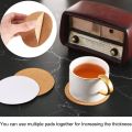 -Adhesive Cork Coasters,Cork Mats Cork Backing Sheets for Coasters and DIY Crafts Supplies (60 Pcs, Round). 