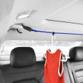Cross-border car multifunctional telescopic trunk clothes pole inside the car clothesline car with clothes hanger car clothes drying. 
