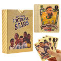 Soccer Star Card Football Player Fan Cards 50 Sheets European and American Football Star Footballers Gold Foil Cards Gifts. 