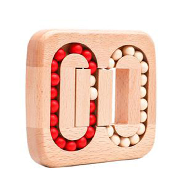 【shengxiong6525】Rotating Magic Bean Fingertip Creative Stress Relief Children's Educational Toys Kids Wooden Brain Teaser Puzzle