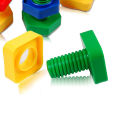 50Pcs/Set Nuts Bolts Toy Building Blocks Colorful Educational Plastic DIY Smooth Edge Bricks Toys for Toddlers. 