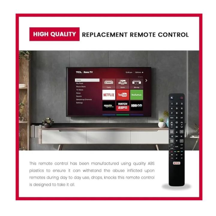 TCL Tv Remote Control | Universal Replacement for TCL TVs & Devices ...