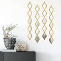 Teardrop Mirror Wall Art Acrylic Decorative Mirror Narrow Wall Art Boho Vintage Wall Art Farmhouse Rustic Decorative Long Mirror for Apartment Living Room. 