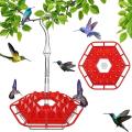 Bird Feeder Hummingbird Feeder with Perch and Built-in Ant Moat Easy to Clean Outdoor Hanging Yard Garden Decoration. 