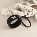 Sooma Mart Trendy Couple Ring Beautiful Black Butterfly Rings For Couple Gift. 