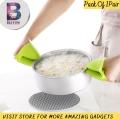 Pair Of Silicon pot holder Thick Oven Pinch Mitts, Heat Resistant Anti-Scald Gloves for Cooking Finger Protector Pot Holder for Kitchen,Cooking,Baking,BBQ. 