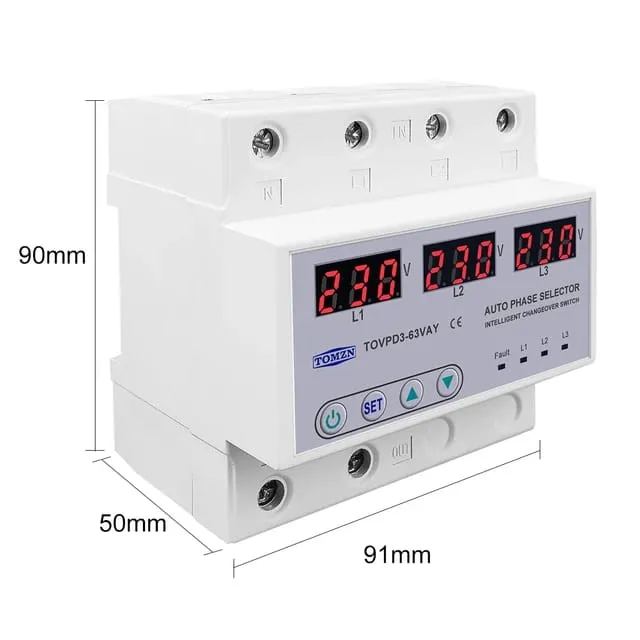 Tomzn%203%20phase%20Auto%20Phase%20Selector%2063A%20Voltmeter%20adjustable%20Over%20and%20Under%20Voltage%20protection%20-%20Image%204