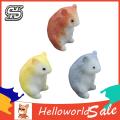 HelloWorld Hamster Statue Eye-catching Mini Compact Hamster Figurine. 