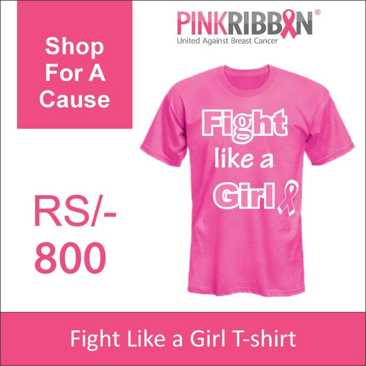 Pink Ribbon - Pink T-Shirt