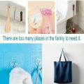 KS Wall Hooks for Hanging - Heavy Duty Self Adhesive Hooks  Transparent Waterproof Sticky Hooks for Keys Bathroom Shower Outdoor Kitchen Door Home Improvement Utility Hooks. 