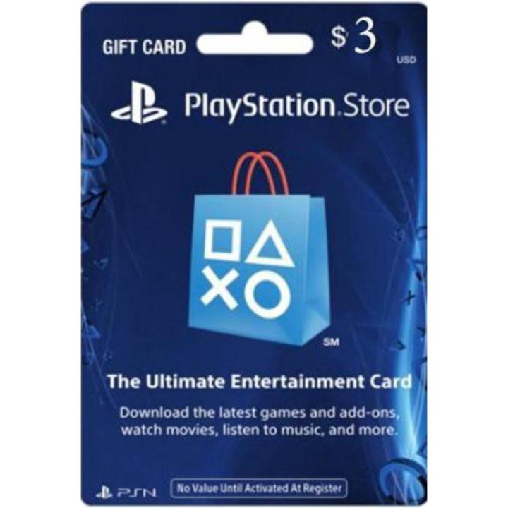 PSN USA $3 Gift Card – PlayStation Network Wallet Top-Up | Instant Digital Code for PS4 & PS5