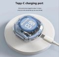 Air 39 Wireless Earbuds Transparent Bluetooth 5.3, Heavy Bass Stereo. 