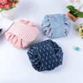 Fashion lazy person cosmetic bag printed drawstring makeup bag Portable Quick Pack Waterproof Travel Bag. 