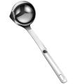 Oil Seperator Spoon, Stainless Steel Oil Filter Spoon Soup with Long Handle Oil Soup Cooking Strainer Filter Soup Ladle. 