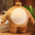 Cross-border plush toys, small heads, big bodies, bear dolls, animal series, baby elephants, pandas, lions, sloths, unicorn dolls. 