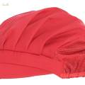 Chef Hat Mesh Food Service Baker Cap Waiter Cap for Commercial Multipurpose Red Half Mesh. 