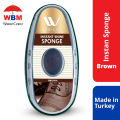 WBM Shoe Shining Sponge - Brown  Instant Shine Polish with Liquid- 11ML. 