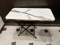 Folding Table Coffee Table Dining Table and Laptop Table Wooden Top Metal Legs. 