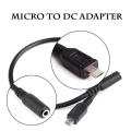 30Cm Micro USB Male TO DC 3.5mm Famale Audio RCA Jack Adapter USB Audio Cable. 