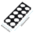 OUMERY 20Pcs 18650 Lithium Cell Spacer 2X5 Cell Spacer 18650 Lithium Battery Plastic Holder Bracket for DIY Battery Pack. 