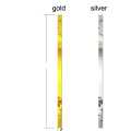 Home Decor | Acrylic Mirror Strips 1 inch by 24,32,48,96-inch Golden/Silver Self Adhesive Double Tape for Furniture and Wall Decor Bedroom Decor Living Room Decor. 