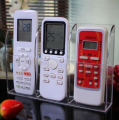 Wall Mounted Clear Acrylic TV Air Remote Holder Conditioner Remote Control / Mobile Storage Holder Organizer Stand. 