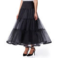 Cancan Skirt for Lehenga, Maxi, Frock, Sharara 2 Layers with Adjustable Waist, Available in White and Black, Length 16 to 46 Inches. 