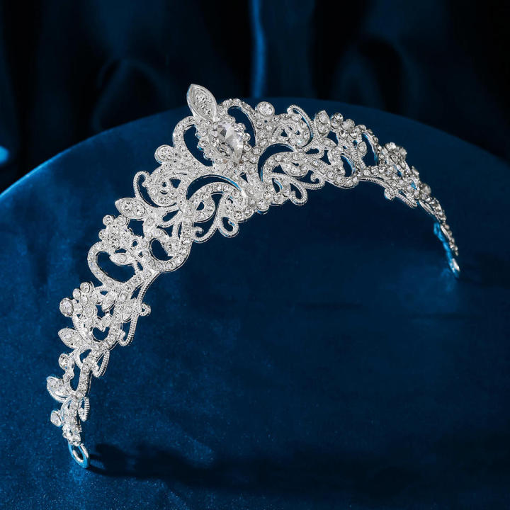 Girl Crown Butterfly Headwear Crown Headwear Princess Headwear Rhinestone Hairband Pearl Crown Headwear