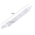 4pcs Elastic Bed Sheet Grippers Double Head Clips Gripper Holder Suspender Bed Sheet Fasteners Home Fixing Slip-Resistant Belt. 