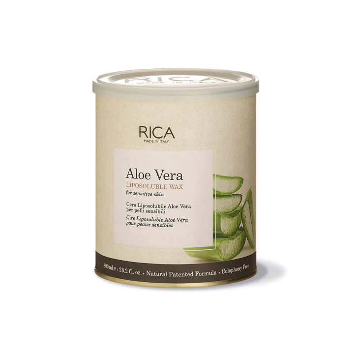 Original RICA Wax Aloe Vera 800ml Sensitive Skin - Italy