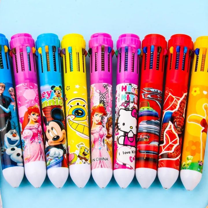 10 in 1 Pen Multicolor Gel Pen 10 Ink Refill in one Pen10 in 1 character ballpoint pen