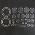 Educational Toys New Spirograph Deluxe Set Design Tin Set Draw Spiral School Supplies Children's Toys. 