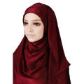 Ready-to-Wear Chiffon Georgette Hijab with Stitched Jersey Cap - Pinless, Instant Style for Women. 