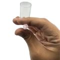Plastic Straws - 0.8 mm Thick - White Color With Red Stripes - Pack Of 25 Straws. 