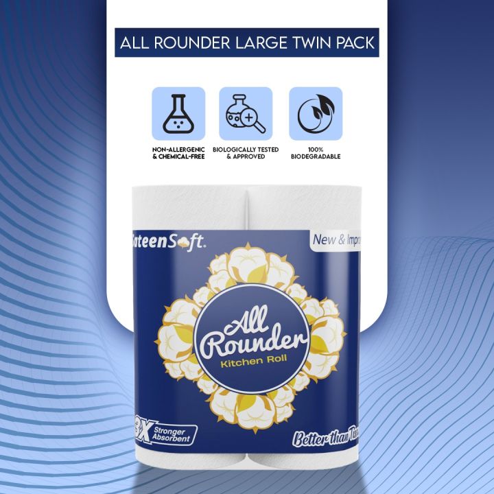 All Rounder Kitchen Roll Large (Twin Pack)