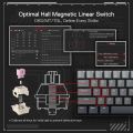 Redragon K617 FIZZ Rapid Trigger Gaming Keyboard 61 Keys Wired Mechanical Keyboard 8K Hz Polling Rate  Hyper-Fast Actuation, Dedicated Magnetic Switch. 