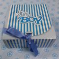 Baby Boy, Its a boy Announcement Mithai Box (Pack of 12 pcs.). 