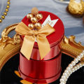 Creative Design Candy Box Premium Quality Tinplate Iron Tin Gift Packaging Round Shape Wedding Favor for Wedding Party Favor. 