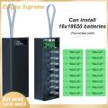 Enigma- Portable Charger Case Widely Compatible 16x18650 QC Portable Charger Case. 