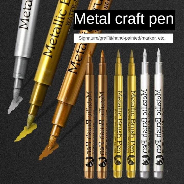 Silver Paint Pen Autograph 1Pc Metallic Marker Pen Waterproof