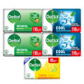 Dettol Soap Rainbow Promo - FREE Fresh 80gm with Original 110gm Pack of 2 + Cool 110gm Pack of 2. 