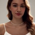 Jewelry Necklace 202mm Tennis Chain Necklace Women's Silver Gold Stainless Steel Frozen Necklace Women's Fashion 24. 
